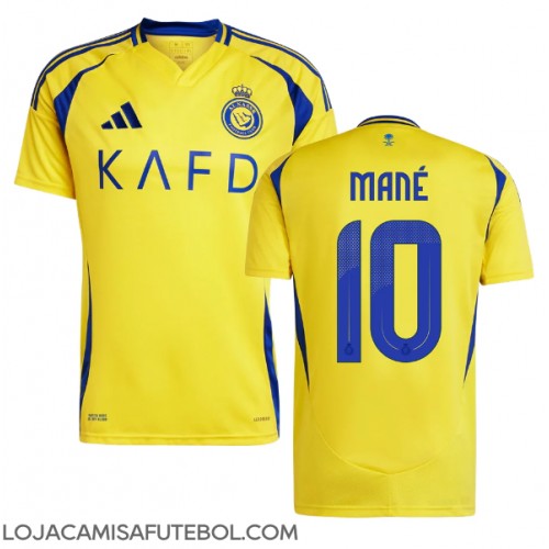 Camisa de Futebol Al-Nassr Sadio Mane #10 Equipamento Principal 2024-25 Manga Curta